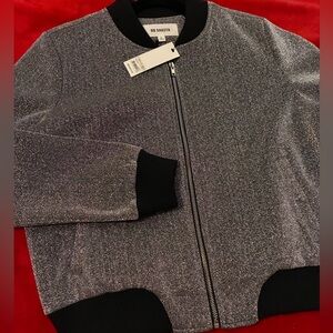 Silver metallic Bomber Jacket by BB Dakota
